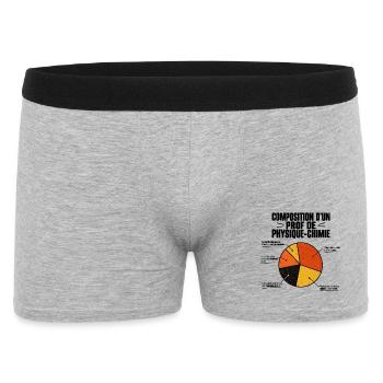 Composition d’un prof de physique-chimie - Boxer Homme - gris chiné - Devant