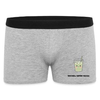 Sweet Emotional Support Matcha - Men's Boxer Shorts - heather grey - Front