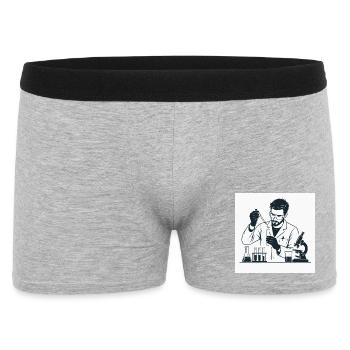 Laboratory scientist with pipette - Men's Boxer Shorts - heather grey - Front