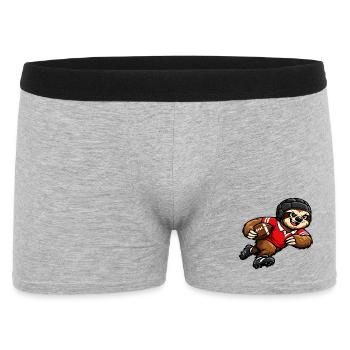 Un joli paresseux jouant au rugby - Boxer Homme - gris chiné - Devant