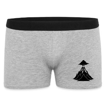 Volcano - Men's Boxer Shorts - heather grey - Front