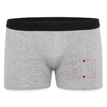 court de tennis - Boxer Homme - gris chiné - Devant