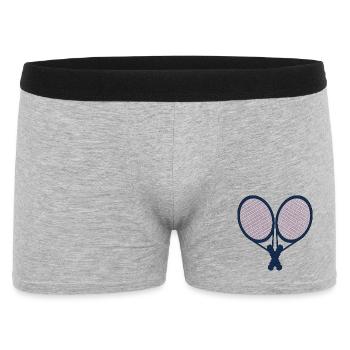 Tennis Rackets - Tennis Pair - Men's Boxer Shorts - heather grey - Front