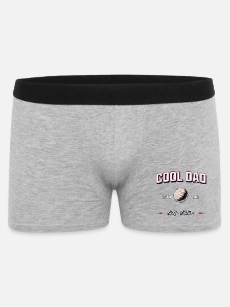 Cool Dad 1982 Golf Papa Geburtstag Geschenk - Männer Boxer Shorts - Grau meliert