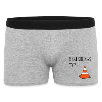 Beziehungstyp Pylone - Männer Boxer Shorts - Grau meliert - Vorne