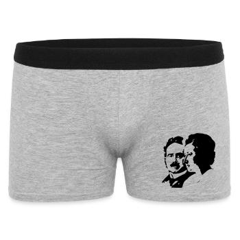 Luxemburg Liebknecht - Männer Boxer Shorts - Grau meliert - Vorne