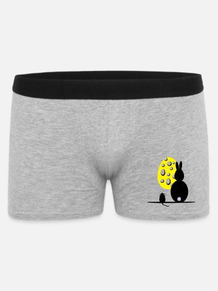 Mäuseosterei - Männer Boxer Shorts - Grau meliert