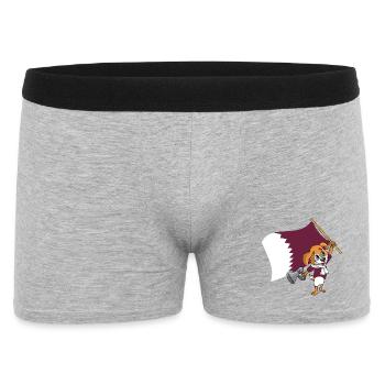 Qatar Fan chien - Boxer Homme - gris chiné - Devant