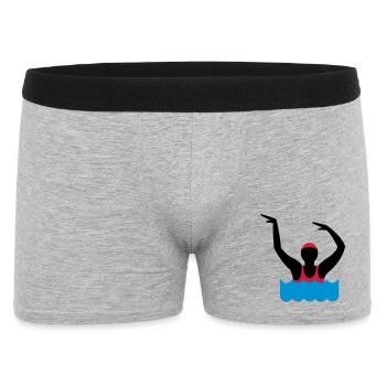 water aerobics - Men's Boxer Shorts - heather grey - Front