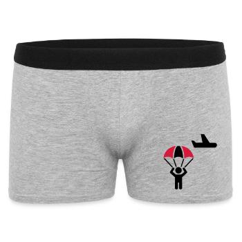 parachutist - Men's Boxer Shorts - heather grey - Front