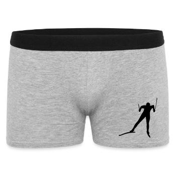 ski - Boxer Homme - gris chiné - Devant