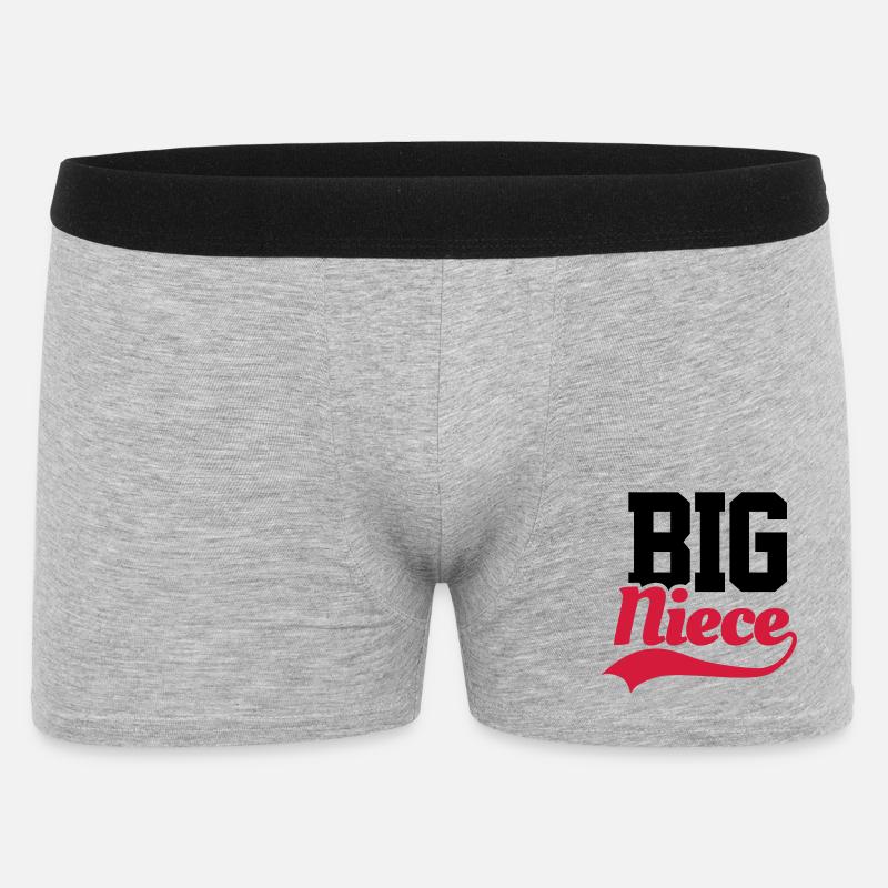 Big Niece - Männer Boxer Shorts - Grau meliert