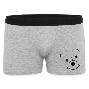 Ours qui rit - Boxer Homme - gris chiné - Devant