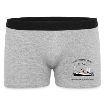 LINER FRANCE NEW YORK Louis RUNEMBERG © Adagp - Men's Boxer Shorts - heather grey - Front