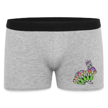 Lapin - Boxer Homme - gris chiné - Devant