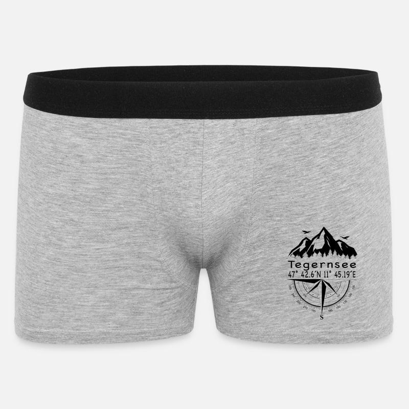 Tegernsee - Männer Boxer Shorts - Grau meliert