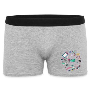 Nostalgic 90s vibes - Men's Boxer Shorts - heather grey - Front