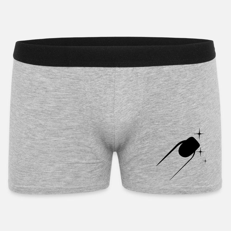 Nagellack-Pediküre-Logo - Männer Boxer Shorts - Grau meliert