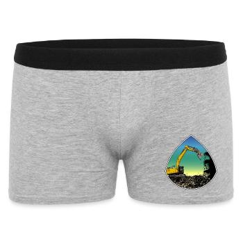 Pelle détachable - Boxer Homme - gris chiné - Devant