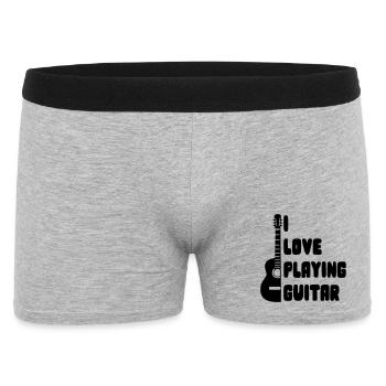 I love playing guitar for guitarists * - Men's Boxer Shorts - heather grey - Front