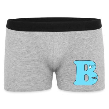 B - Boxer Homme - gris chiné - Devant