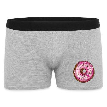Donut - Männer Boxer Shorts - Grau meliert - Vorne