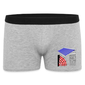 Sun blinds shutter marquis - Men's Boxer Shorts - heather grey - Front