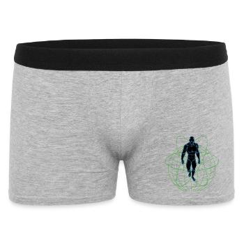 Earth Machine Man Atomic Robot Machine Man - Boxer Homme - gris chiné - Devant
