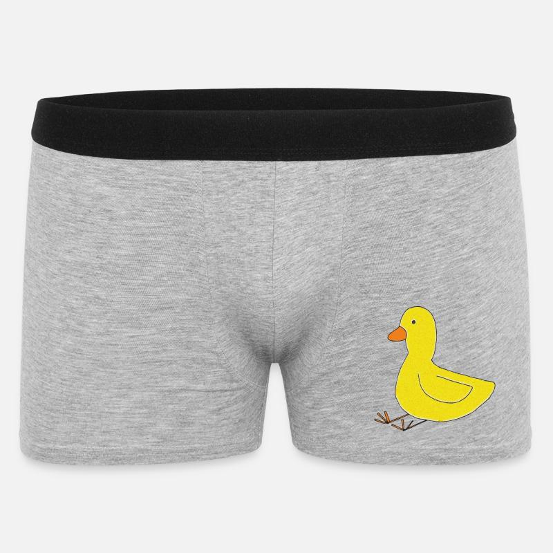 ente impressionismus - Männer Boxer Shorts - Grau meliert