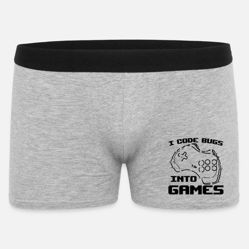 Video Game Programmer - Men's Boxer Shorts - heather grey