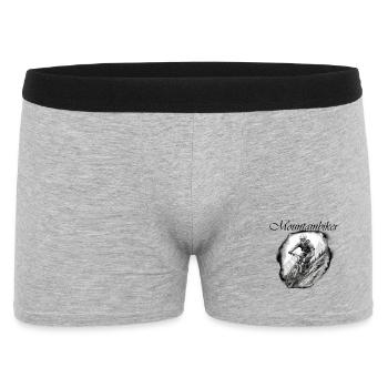 Mountainbiker - Männer Boxer Shorts - Grau meliert - Vorne