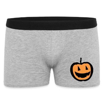 Halloween - Männer Boxer Shorts - Grau meliert - Vorne