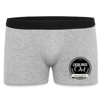 Lieblingsort Sierksdorf - Männer Boxer Shorts - Grau meliert - Vorne
