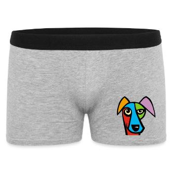 Drôle de chien - Boxer Homme - gris chiné - Devant