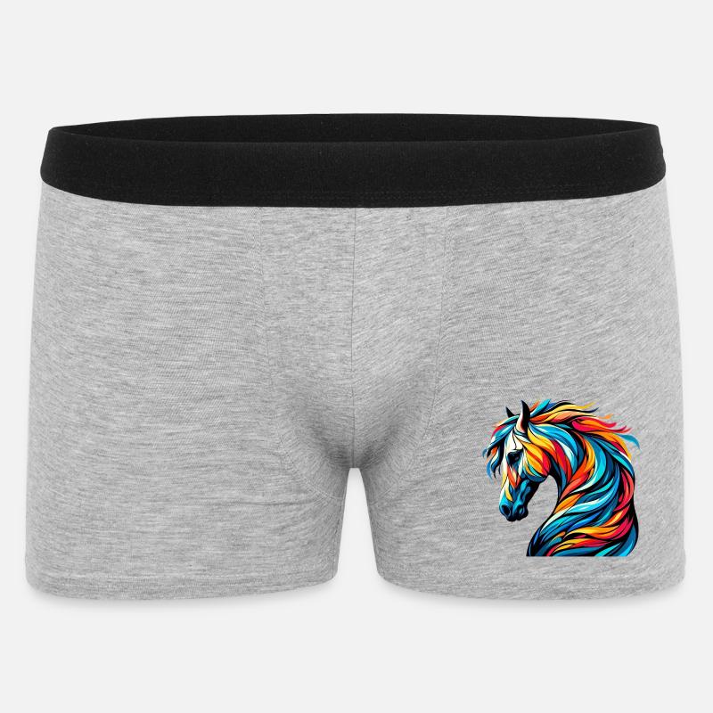 Cheval - Boxer Homme - gris chiné
