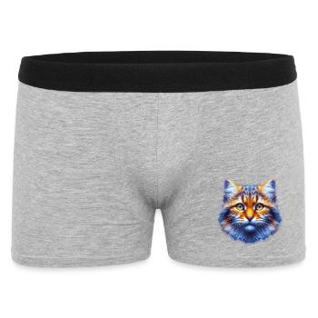 Chat - Boxer Homme - gris chiné - Devant