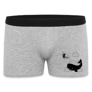 Petunia & Whale - Men's Boxer Shorts - heather grey - Front