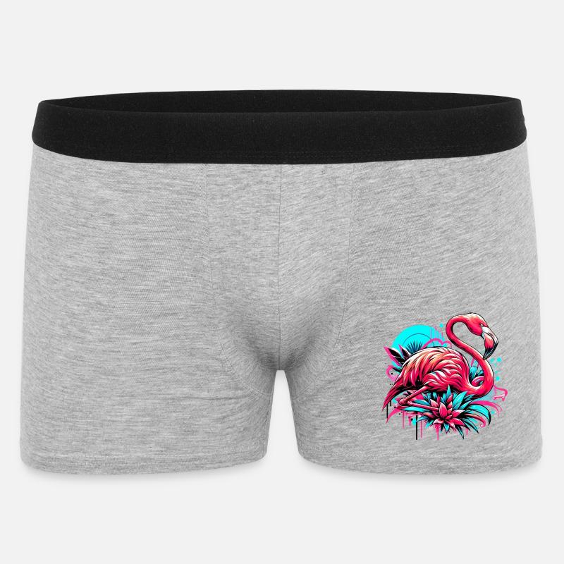 Flamant - Boxer Homme - gris chiné