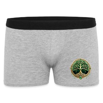 The tree of life with Celtic knots. - Men's Boxer Shorts - heather grey - Front