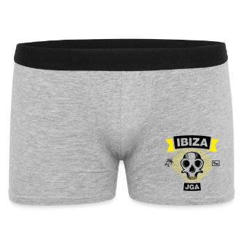 IBIZA – Enterrement de vie de garçon sous les palmiers - Boxer Homme - gris chiné - Devant