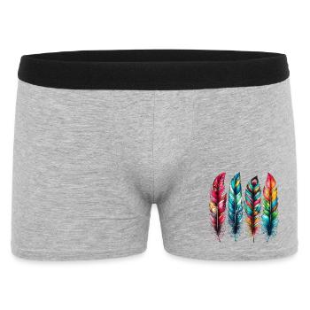 Feathers - Men's Boxer Shorts - heather grey - Front