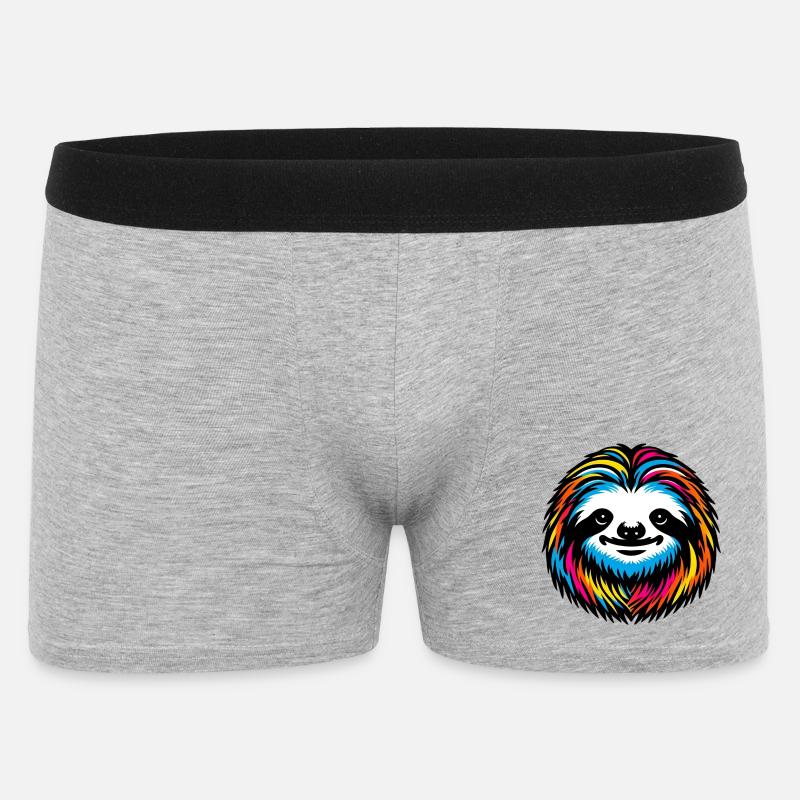 Faultier - Männer Boxer Shorts - Grau meliert