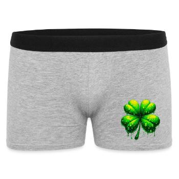 Four-leaf clover - Men's Boxer Shorts - heather grey - Front