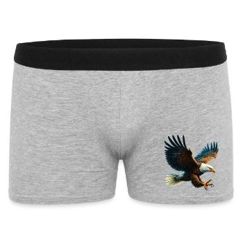 Eagle - Men's Boxer Shorts - heather grey - Front