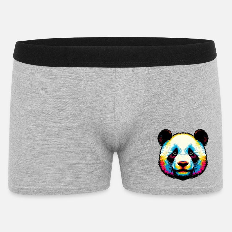Panda - Boxer Homme - gris chiné