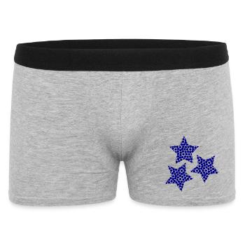 STAR. STARS. FEAST. ANNIVERSARY. CHRISTMAS - Men's Boxer Shorts - heather grey - Front