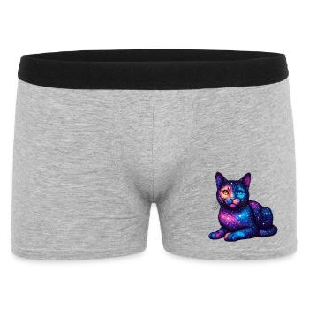 Cat - Men's Boxer Shorts - heather grey - Front
