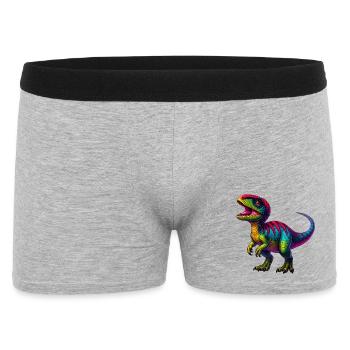 Dinosaure - Boxer Homme - gris chiné - Devant