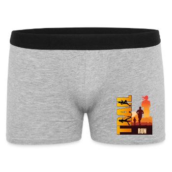 Trail Running - Männer Boxer Shorts - Grau meliert - Vorne