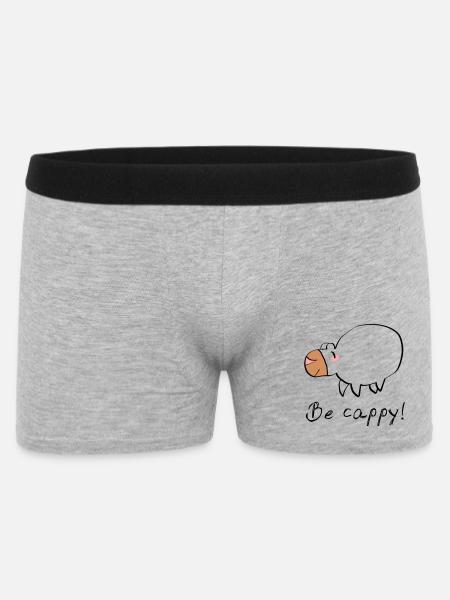 Don't worry - be cappy - Men's Boxer Shorts - heather grey